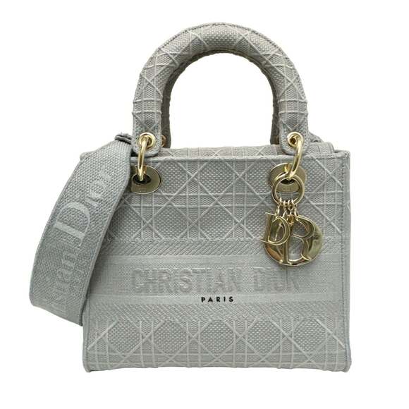 CHRISTIAN DIOR Handbags - Christian Dior LADY D-LITE Medium Bag Cannage Embroidery Gray M0565OREY_M950 ...